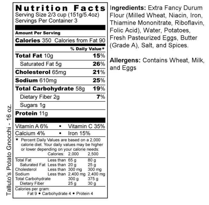 Potato Gnocchi - 1 lb. - Image 3